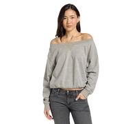 Lee Off Shoulder SWS Camiseta de chándal, Gris, S Mujer, Gris, S