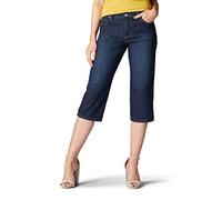 Lee Pantalon Capri Relaxed Fit Jeans, Azul Turquesa, 46 para Mujer