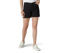 Lee Pantalón Corto Chino de Ajuste Regular para Mujer, Negro, 32