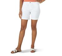 Lee Pantalón Corto Chino Legendary de 7 Pulgadas para Mujer, Blanco, 6