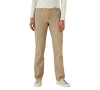 Lee - Pantalón de Talla pequeña para Mujer, Pierna Recta, no se arrugan, Corte Holgado, Linaza, 14 Corto US