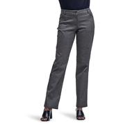 Lee Pantalón Recto para Mujer, Ajuste cómodo, para Uso Diario, Negro/Cuadros Blancos (Black/White rockhill Plaid), 18 Corto US