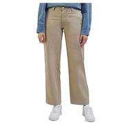 Lee Pantalones Chinos Rectos para Mujer, Beige, 28W / 33L