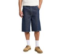 Lee Pantalones Cortos de Hombre Carpenter Skater Denim, Enjuague, 40W