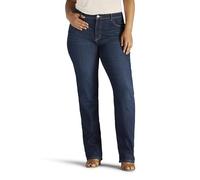 Lee - Pantalones vaqueros clásicos de pernera recta monroe para mujer, estilizan al instante, corte holgado, talla grande, Ellis, 54 Petite