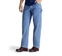 Lee - Pantalones vaqueros de pernera recta, corte holgado y estilo carpintero para hombre - Azul - 30W x 32L