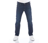 Lee Pantalones vaqueros para hombre, elásticos, corte regular, con cremallera Fly, corte recto, color oscuro, talla: 36W/32L