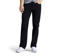 Lee, Pantalones Vaqueros Rectos de Corte Holgado para Hombre, Negro Doble, 34W x 30L