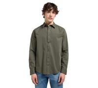 Lee Patch Shirt Camiseta, Olive Gray, XL Hombres