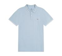 Lee Pique Camisa de Polo, Azul tímido, L para Hombre