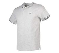Lee Pique Polo Camiseta, Sharp Grey Mele 03, L para Hombre