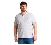 Lee Pique Polo Camiseta, Sharp Grey Mele, 5XL para Hombre