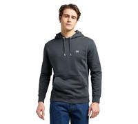 Lee Plain Hoodie Sudadera con Capucha, Negro Lavado, S para Hombre