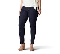 Lee Plus Size Sculpting Slim Fit Skinny Leg Pull on Jean Jeans, Slumber, 52 Extra Largo para Mujer