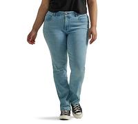 Lee Plus Size Ultra Lux Comfort with Flex Straight Leg Jean Jeans, Within Motion, 52 Extra Largo para Mujer