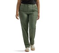 Lee Plus Size Ultra Lux Comfort with Flex-to-go Utility Pant Pantalón, Olivar, 54 Largo Mujeres