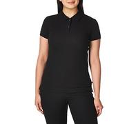 Lee Polo de piqué elástico Camisa, Negro, S para Mujer