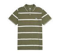 Lee Polo de piqué para Hombre, Mercantile Green Stripe, L
