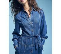 Lee Regular Belted Long Dress Frosted Over Tamaño S