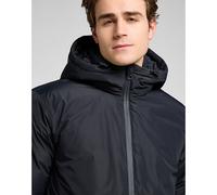 Lee Hooded Short Puffer Chaqueta, Negro, M Hombres