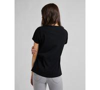 Lee Regular Logo Tee Black Tamaño XS