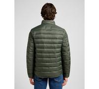 Lee Chaqueta para hombre Stand Collar Puffer, Olive Gray, M