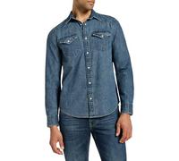 Lee Regular Western Shirt Camiseta, Aura Verde, XL Hombres