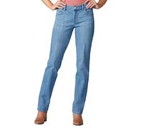 Lee Relaxed Fit Straight Leg Jean Jeans, Azul Inspirado, 52 Largo para Mujer