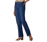 Lee Relaxed Fit Straight Leg Jean Jeans, Meridian, 38 Breve para Mujer