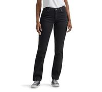 Lee Relaxed Fit Straight Leg Jean Jeans, Negro Onyx, 16 US para Mujer