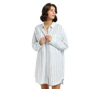 Lee Relaxed Shirt Dress Vestido Informal, Stream Blue Stripe, XL Mujeres