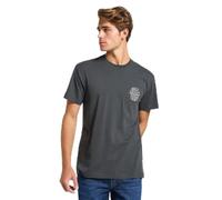 Lee Relaxed tee Camiseta, Negro Lavado, L Hombres