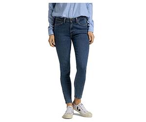 Lee Scarlett High Zip, Jeans, Mujer, Azul (Mid Ely), 25W / 33L