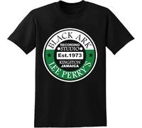Lee Scratch Perry T-Shirt Ark Recording Studio Reggae Vinyl Records 45' Tees Unisex Men Shirt Black XXL