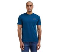 Lee Short Sleeve Slub tee Camiseta, Azul, XXXL para Hombre