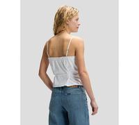 Lee Slim Lace Trim Cami Shirt Bright White Tamaño L