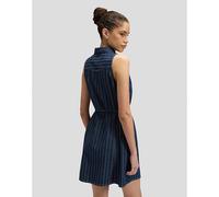 Lee Slim Sleeveless Mini Denim Dress Indigo Rush Tamaño S