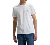 Lee Small Logo tee Camiseta, Blanco Brillante, M Hombres