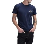 Lee Small Logo tee Camiseta, Rivet Navy, XL Hombres