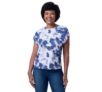 Lee Soft Shoulder Short Sleeve T-Shirt Camiseta, Tinte Azul, L para Mujer