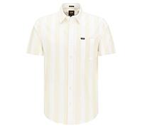 Lee SS Leesure Shirt Camisa, Beige, XL para Hombre