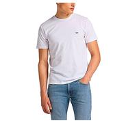 Lee Ss Patch Logo Tee, Camiseta Hombre, Blanco (White), M