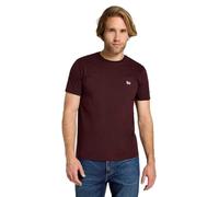 Lee SS Patch Logo tee Camiseta, Terciopelo Beet, S Hombres