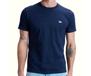 Lee SS Patch Logo tee T-Shirt, Azul Marino, S Hombre