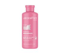 Lee Stafford Plump Up The Volume Shampoo | Champú voluminizador con provitamina B5 y cafeína, limpia y rellena el cabello fino para un cuerpo de aspecto más completo