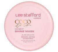 Lee Stafford Shine Hair Mask | Colección Coco Loco - Tratamiento acondicionador profundo de 5 minutos para cabello seco, opaco y dañado, empaquetado con aceite de coco y agave, crema restauradora, 200