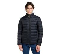 Lee Stand Collar Puffer Chaqueta, Negro, L Hombres