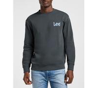Lee Sudadera Wobbly SWS para Hombre, Washed Negro, XXL