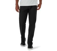 Lee Total Freedom Stretch Relaxed Fit Flat Front Pant Pantalones Informales, Negro, 33W x 32L para Hombre