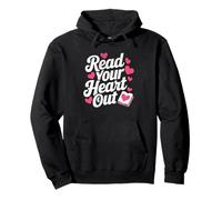 Lee tu corazón lindo para las mujeres maestras que aman leer el libro Sudadera con Capucha